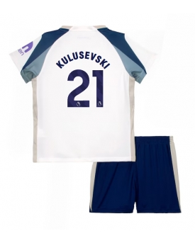 Billige Fotballdrakt Tottenham Hotspur Dejan Kulusevski #21 Replika Hjemmedraktsett Barn 2025-26 Kortermet (med bukser)